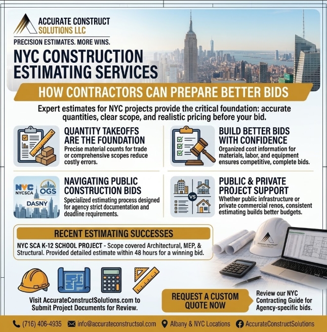 construction estimating services New York